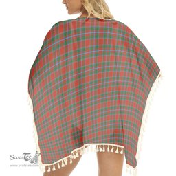 ScotsTee Shop Scottish Drummond of Perth Ancient Tartan Square Fringed Shawl