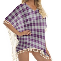 ScotsTee Shop Scottish Dunlop Dress Tartan Square Fringed Shawl