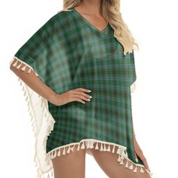 ScotsTee Shop Scottish Duncan of Sketraw Tartan Square Fringed Shawl