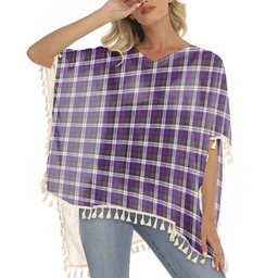 ScotsTee Shop Scottish Donald Dress Modern Tartan Square Fringed Shawl