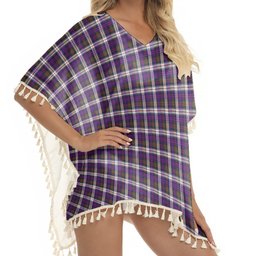 ScotsTee Shop Scottish Donald Dress Modern Tartan Square Fringed Shawl
