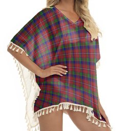 ScotsTee Shop Scottish Fitzgerald Dress Tartan Square Fringed Shawl