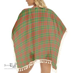 ScotsTee Shop Scottish Donald of Kingsburgh Ancient Tartan Square Fringed Shawl