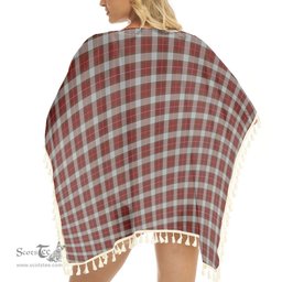 ScotsTee Shop Scottish McFie Dress Tartan Square Fringed Shawl