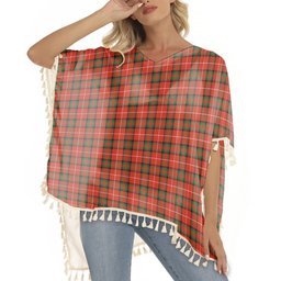 ScotsTee Shop Scottish Stuart Of Bute Ancient Tartan Square Fringed Shawl