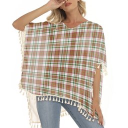 ScotsTee Shop Scottish McAlister Dress Ancient Tartan Square Fringed Shawl