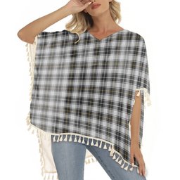 ScotsTee Shop Scottish MacFie of Colonsay Dress Tartan Square Fringed Shawl