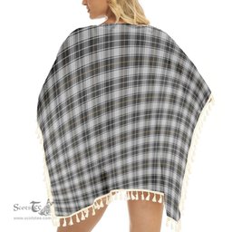 ScotsTee Shop Scottish MacFie of Colonsay Dress Tartan Square Fringed Shawl