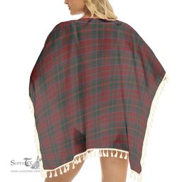 ScotsTee Shop Scottish McDonald of Glencoe Tartan Square Fringed Shawl
