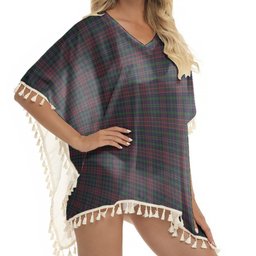 ScotsTee Shop Scottish Jrgensen of Taasingee Tartan Square Fringed Shawl