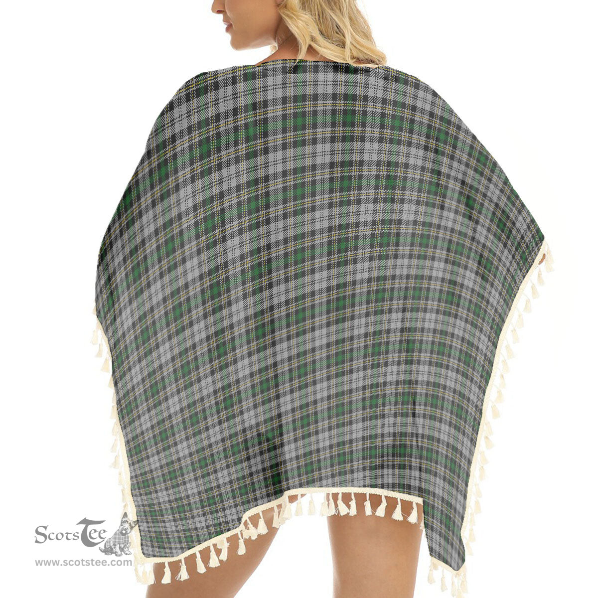 ScotsTee Shop Scottish Dalgliesh Dress Tartan Square Fringed Shawl