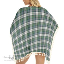 ScotsTee Shop Scottish MacCallum Dress Ancient Tartan Square Fringed Shawl