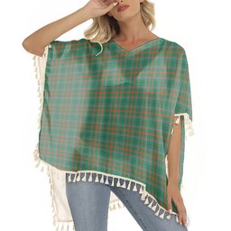 ScotsTee Shop Scottish Shaw of Tordarroch Hunting Ancient Tartan Square Fringed Shawl