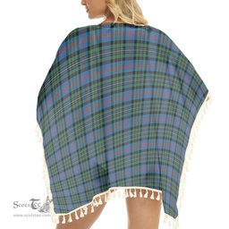 ScotsTee Shop Scottish McCallum of Berwick Ancient Tartan Square Fringed Shawl