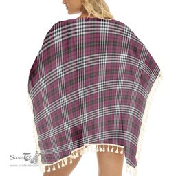 ScotsTee Shop Scottish Little of Morton Rigg Modern Tartan Square Fringed Shawl