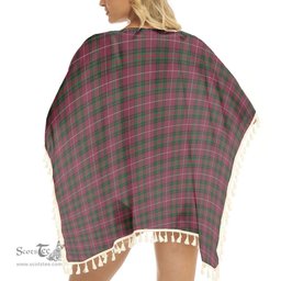 ScotsTee Shop Scottish Hunter of Bute Tartan Square Fringed Shawl