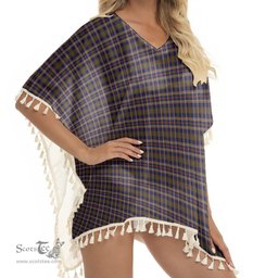 ScotsTee Shop Scottish Rutherford Simon Travis Alan Hunting Tartan Square Fringed Shawl
