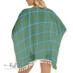 ScotsTee Shop Scottish Irvine of Bonshaw Tower Ancient Tartan Square Fringed Shawl