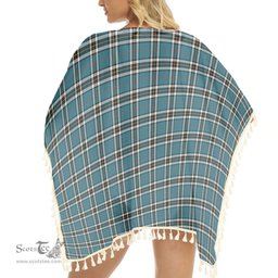 ScotsTee Shop Scottish McTavish Dress Ancient Tartan Square Fringed Shawl