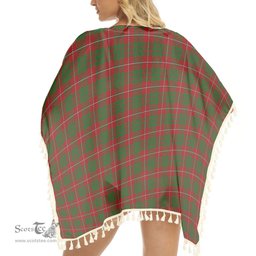 ScotsTee Shop Scottish MacGregor of Balquidder Tartan Square Fringed Shawl