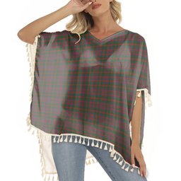 ScotsTee Shop Scottish Matheson Hunting STS incomplete sett Tartan Square Fringed Shawl