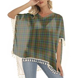 ScotsTee Shop Scottish MacLean of Kingairloch Tartan Square Fringed Shawl
