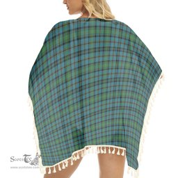 ScotsTee Shop Scottish Hope Vere Ancient Clan Tartan Square Fringed Shawl