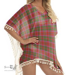 ScotsTee Shop Scottish Shaw of Tordarroch Ancient Tartan Square Fringed Shawl