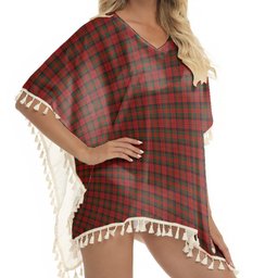 ScotsTee Shop Scottish MacNicol of Scorrybreac Tartan Square Fringed Shawl