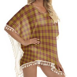 ScotsTee Shop Scottish McMillan Dress Tartan Square Fringed Shawl