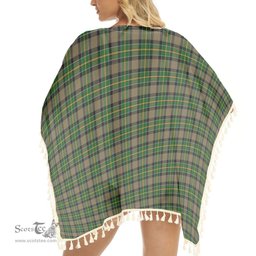 ScotsTee Shop Scottish Hamilton of Brandon Tartan Square Fringed Shawl