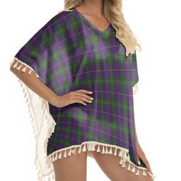 ScotsTee Shop Scottish Hay of Megginch Tartan Square Fringed Shawl