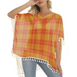 ScotsTee Shop Scottish McMillan Dress Ancient Tartan Square Fringed Shawl