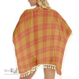 ScotsTee Shop Scottish McMillan Dress Ancient Tartan Square Fringed Shawl