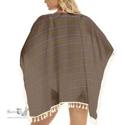 ScotsTee Shop Scottish Inches of Perth Tartan Square Fringed Shawl