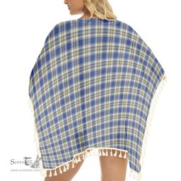 ScotsTee Shop Scottish Livingstone Dress Modern Tartan Square Fringed Shawl