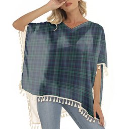ScotsTee Shop Scottish Matheson Hunting Modern Tartan Square Fringed Shawl