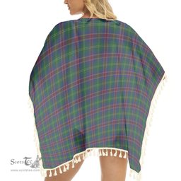 ScotsTee Shop Scottish Hart of Scotland Tartan Square Fringed Shawl