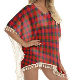 ScotsTee Shop Scottish MacNeacail of Scorrybreac Tartan Square Fringed Shawl