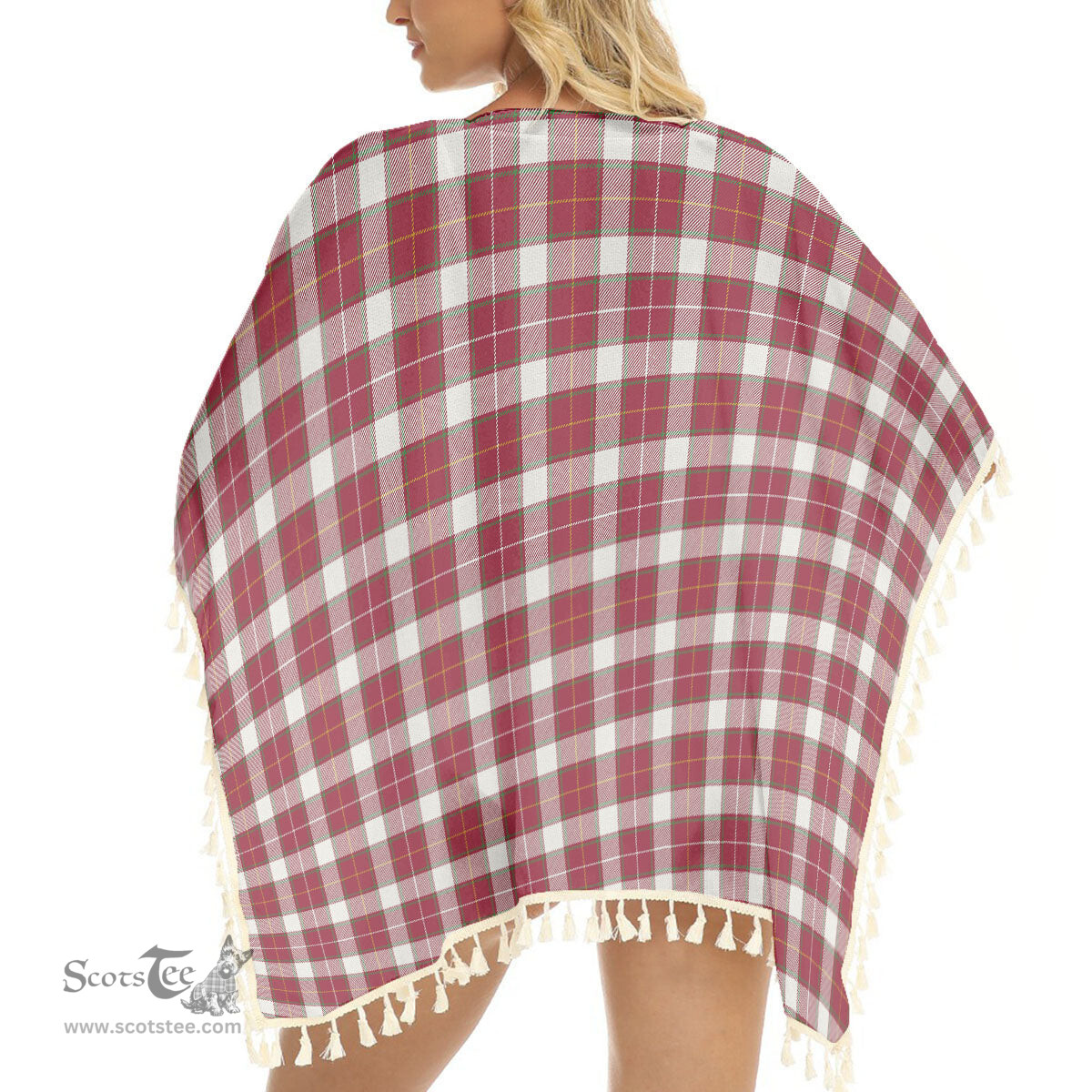 ScotsTee Shop Scottish McFie Dress Modern Tartan Square Fringed Shawl