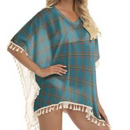 ScotsTee Shop Scottish McLaine of Lochbuie Hunting Ancient Tartan Square Fringed Shawl