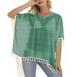 ScotsTee Shop Scottish Turnbull Hunting Ancient Clan Tartan Square Fringed Shawl