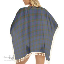 ScotsTee Shop Scottish Stewart of Appin 2 Tartan Square Fringed Shawl