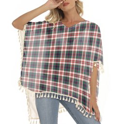 ScotsTee Shop Scottish Robertson Dress Modern Tartan Square Fringed Shawl