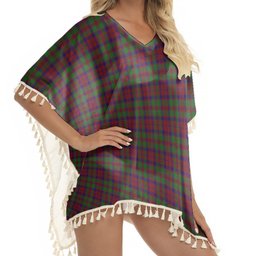 ScotsTee Shop Scottish MacBean of Tomatin Tartan Square Fringed Shawl