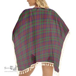 ScotsTee Shop Scottish MacBean of Tomatin Tartan Square Fringed Shawl