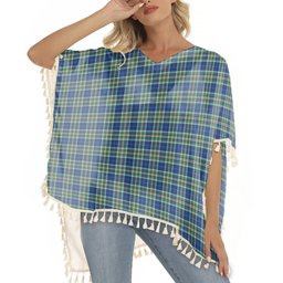 ScotsTee Shop Scottish Reid (Mill City) Modern Clan Tartan Square Fringed Shawl