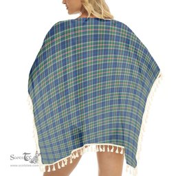 ScotsTee Shop Scottish Reid (Mill City) Modern Clan Tartan Square Fringed Shawl