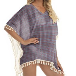 ScotsTee Shop Scottish Royal Canadian Air Force Ancient Tartan Square Fringed Shawl