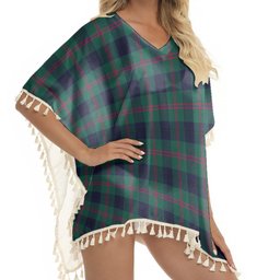 ScotsTee Shop Scottish Laurie (Lawrie) Modern Clan Tartan Square Fringed Shawl
